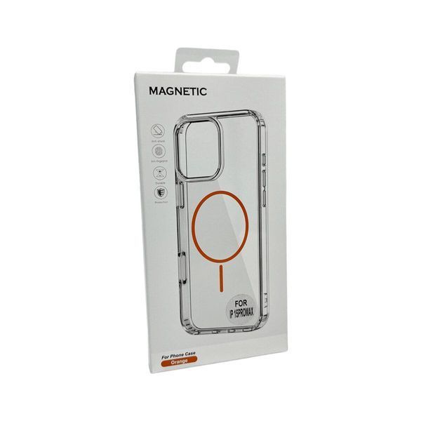 Чехол Acrylic Thin Magnetic для Apple iPhone 15 Pro Orange 666-03671 фото