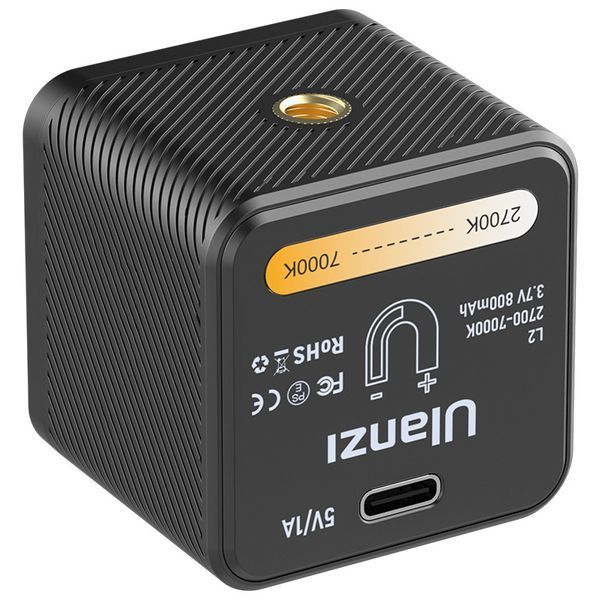 Відеосвітло Ulanzi L2 Bi-color COB Vedio Light, IP6, 5W, Black (3051) 3051 фото