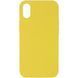Силиконовый чехол Silk Full Protective для iPhone X / XS (5.8") Yellow 777-10820 фото