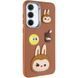 Чохол TPU Leather Toys для Xiaomi Redmi Note 13 4G Labubu / Brown 555-00878 фото