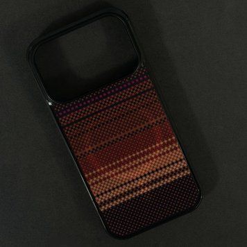 Чохол Gloss Elite Carbonique Magnetic для iPhone 17 Pro Pixel Red 208-06304 фото