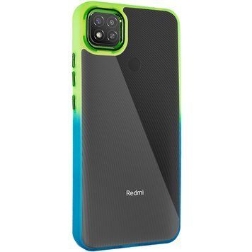 Чехол TPU+PC Fresh sip series для Xiaomi Redmi 9C Бирюзовый / Лимонный 777-06653 фото