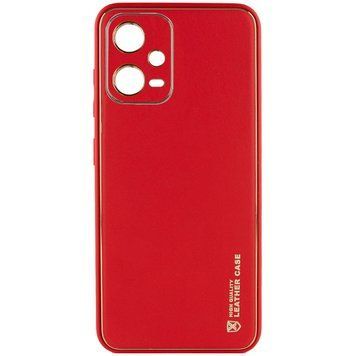 Шкіряний чохол Xshield для Xiaomi Poco X5 5G / Redmi Note 12 5G Червоний / Red ILSO-00000064109-5 фото