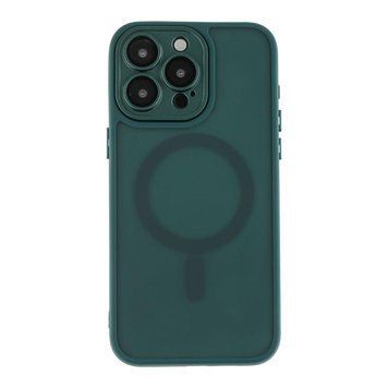 Чохол TPU+PC Magnetic Matte Camera Lens with Magsafe для iPhone 14 Pro Max Dark Green 757-00267 фото