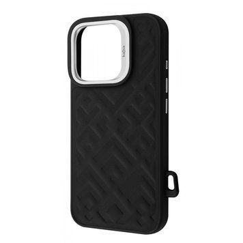 Чехол Kajsa Rhombus Collection with Magnetic Ring iPhone 16 Pro Black 656-08184 фото