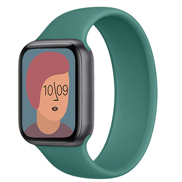 Силіконовий монобраслет для Apple Watch 38/40/41 mm 150 mm Зелений 212-00339 фото