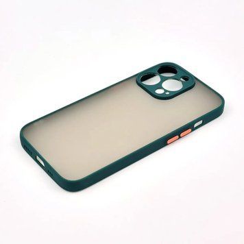 Силиконовый чехол с закрытой камерой Avenger Totu для iPhone 14 Pro Max Dark Green 208-00941 фото