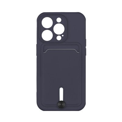 Чехол Colorfull Pocket Card с карманом для карт для iPhone 13 Pro Dark Blue 208-01851 фото