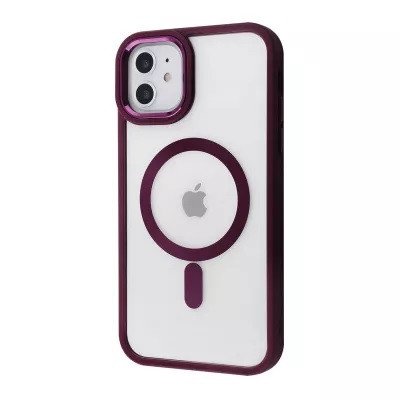 Чехол Cover Glossy Ardor Case with MagSafe для iPhone 11 Бордовый 214-01206 фото