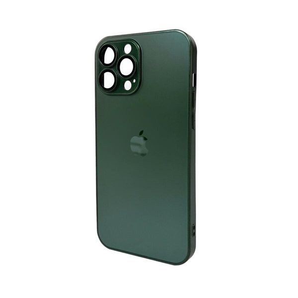 Чехол для смартфона AG Glass Matt Frame Color для iPhone 13 Pro Max Cangling Green 666-00591 фото