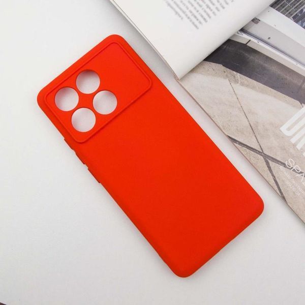 Чохол TPU GETMAN Liquid Silk Full Camera для Xiaomi Poco X6 Pro Червоний / Red ILSO-00000075779-5 фото