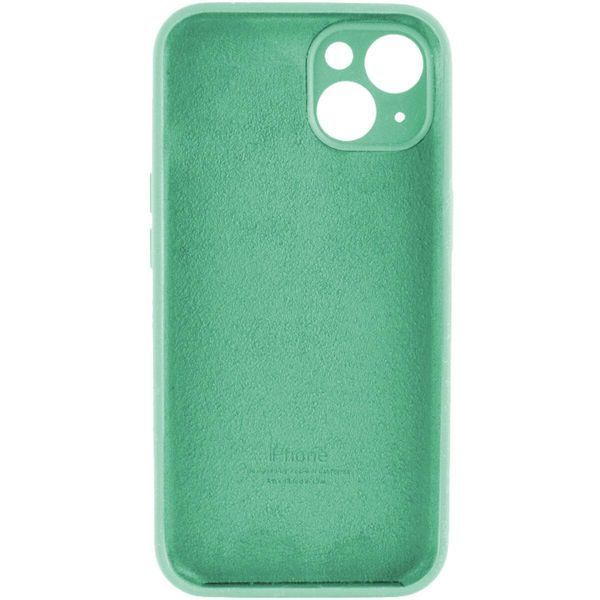Силиконовый чехол с закрытой камерой для iPhone 15 Spearmint 666-01022 фото