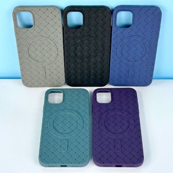 Чохол Bottega Veneta Premium with MagSafe для iPhone 12 Pro Max Сірий 214-01781 фото