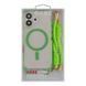 Чохол TPU+PC LanyardCase with MagSafe для iPhone 16 Fluorescent Green 214-03188 фото 2