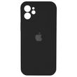 Силіконовый чохол з закритою камерою для iPhone 12 Black