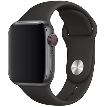 Силиконовый ремешок для Apple Watch 38/40/41 мм Black 212-00603 фото