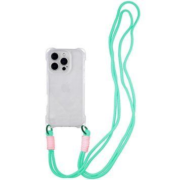 Чохол з шнурком TPU CrossBody with straps для iPhone 15 (6.1") Transparent 555-00457 фото