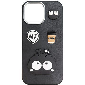 Чохол TPU Leather Toys для iPhone 16 Pro Max (6.9") Monster / Black 555-00780 фото