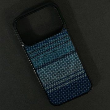 Чохол Gloss Elite Carbonique Magnetic для iPhone 17 Pro Pixel Blue 208-06305 фото