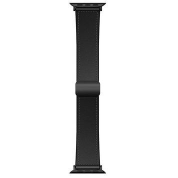 Ремінець Hoco WA34 Basic magnetic buckle silicone leather strap для Apple watch 38/40/41/42mm Black 212-01836 фото