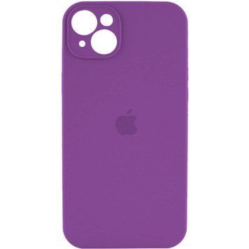 Силиконовый чехол с закрытой камерой для iPhone 14 Purple 666-00817 фото