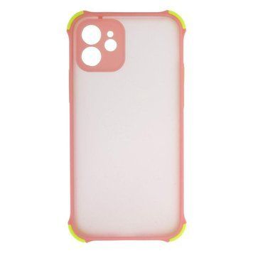 Силіконовий чохол TOTU Armor with Frame для iPhone 12 Рожевий 208-01008 фото