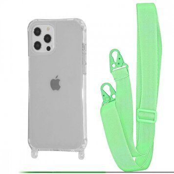 Чохол WAVE Clear Case With Strap для Iphone 12/12 Pro Green 208-05221 фото