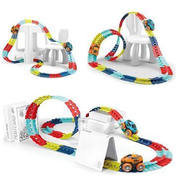 Інтерактивний трек з інерційною машинкою SHT 388 Changeable Trak (184pcs/1CAR) 656-03589 фото