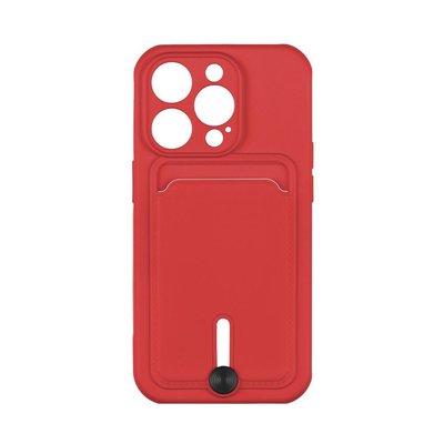 Чехол Colorfull Pocket Card с карманом для карт для iPhone 13 Pro Red 208-01852 фото