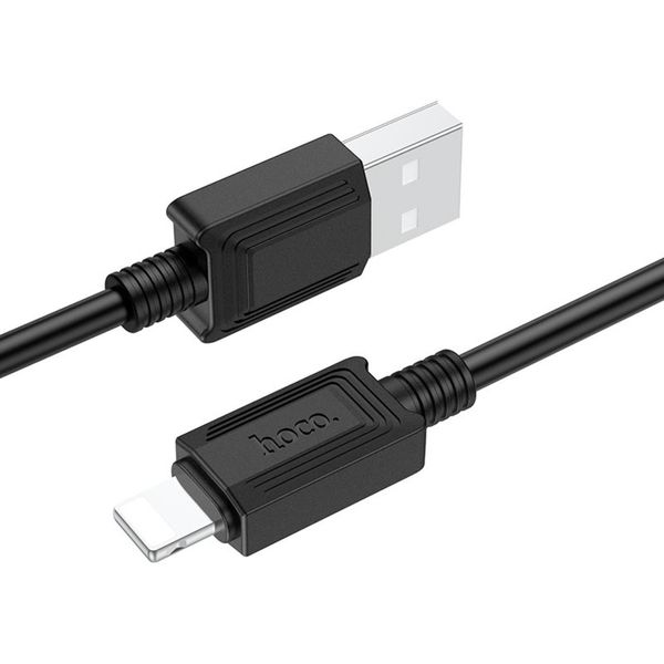 Кабель для зарядки и передачи данных Hoco X73 USB to Lightning Черный 1 м 209-00046 фото