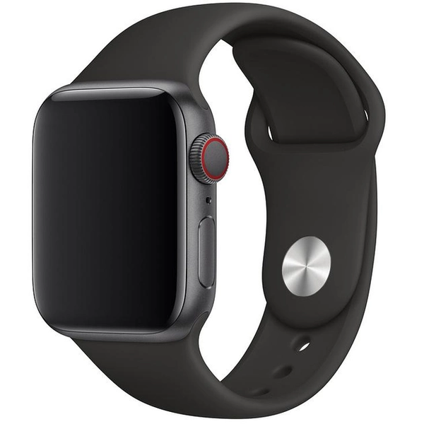 Силіконовий ремінець для Apple Watch 38/40/41 мм Black 212-00603 фото