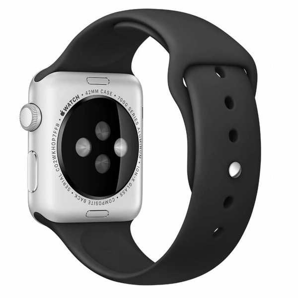 Силиконовый ремешок для Apple Watch 38/40/41 мм Black 212-00603 фото