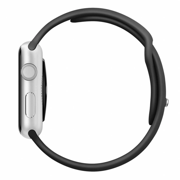 Силіконовий ремінець для Apple Watch 38/40/41 мм Black 212-00603 фото