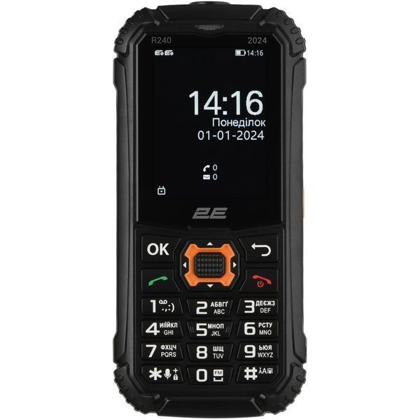 Мобільний телефон 2E R240 2025 Black (694743657623) 694743657623 фото