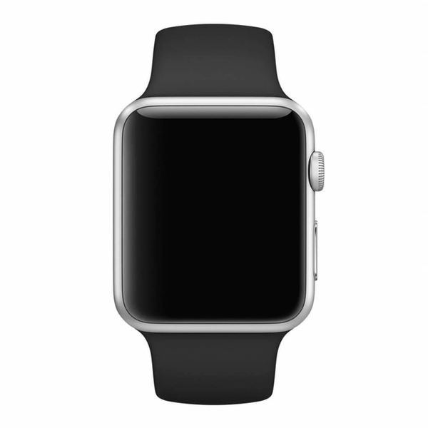 Силиконовый ремешок для Apple Watch 38/40/41 мм Black 212-00603 фото