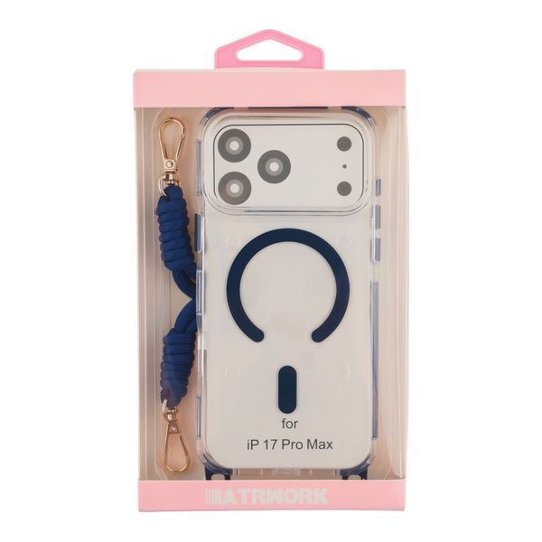Чехол TPU+PC LanyardCase with MagSafe для iPhone 17 Pro Max Indigo Blue 2020000499848 фото