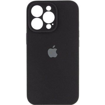 Силіконовий чохол з закритою камерою для iPhone 15 Pro Max Black 666-01126 фото