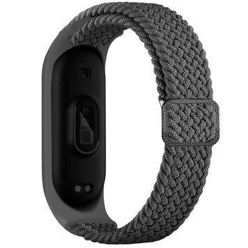 Ремешок для Xiaomi Mi Band 3/4/5/6/7 Elastic Adjustment Grey 212-02469 фото