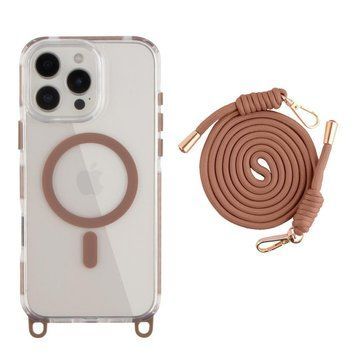 Чохол TPU+PC LanyardCase with MagSafe для iPhone 16 Pro Max Desert Gold 214-03206 фото