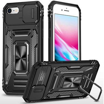 Ударостійкий чохол Camshield Army Ring для Apple iPhone 7 / 8 / SE (2020) (4.7") Black 777-05039 фото