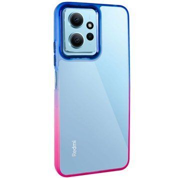 Чохол TPU+PC Fresh sip series для Xiaomi Redmi Note 12 4G Рожевий / Синій 777-06605 фото