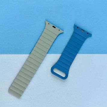 Силіконовий ремінець STR MagStrap Desing №1 для Apple Watch 42/44/45/49mm Cream 212-02817 фото