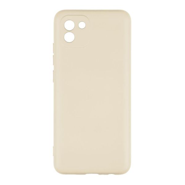 Чохол Full Case TPU+Silicone Touch для Samsung A03 4G Ivory 777-00813 фото