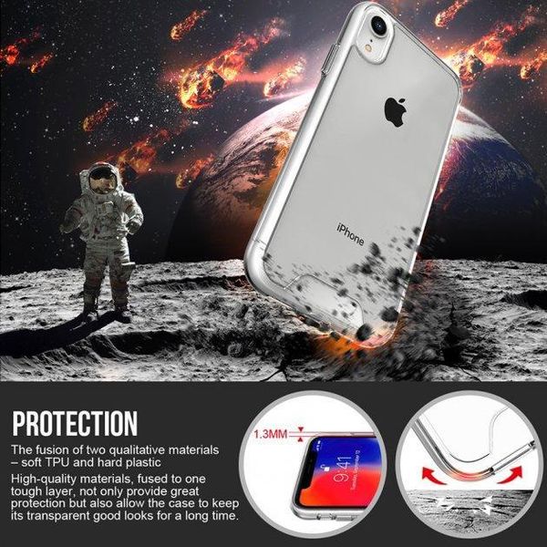 Противоударний cиликоновый чехол Space для iPhone7/8/SE 2020 Прозрачный 211-00020 фото