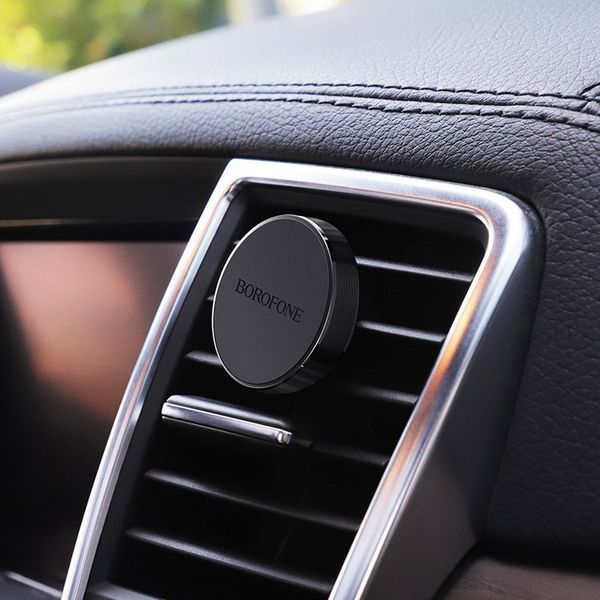Автодержатель для телефона BOROFONE BH8 Air outlet magnetic in-car holder Black 6931474702005 фото