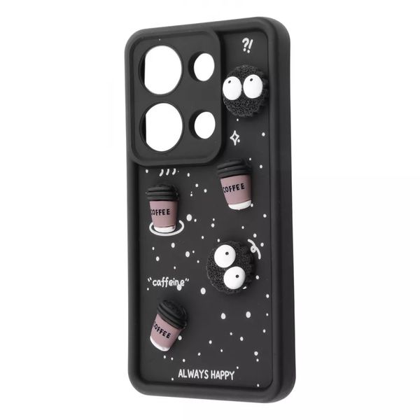 Чехол Pretty Things Case для Xiaomi Redmi Note 13 Pro 4G/Poco M6 Pro 4G Black/Coffee 777-01678 фото