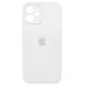 Силиконовый чехол с закрытой камерой для iPhone 12 White 208-00785 фото