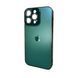 Чехол AG Glass Sapphire Frame MagSafe для iPhone 14 Pro Cangling Green 666-02808 фото