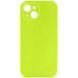 Силіконовий чохол Silk Full Camera Protective для Apple iPhone 14 (6.1") Acid Green 777-09773 фото