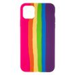 Силиконовый чехол Rainbow для iPhone 12 Pro Max Shiny Pink/Grape 888-00090 фото